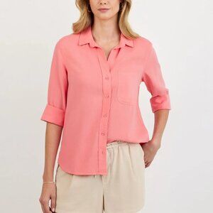 Bella Dahl Wild Coral Button Down